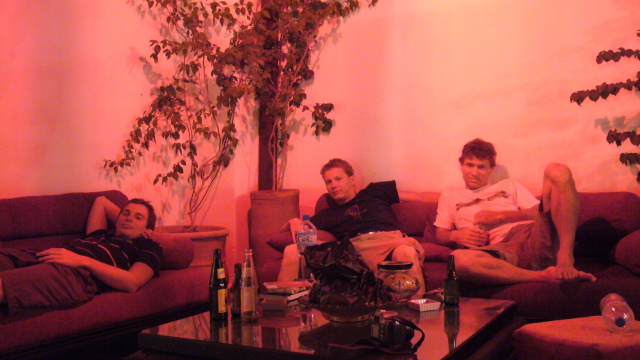 Andy, Dirk, Lennart im Hotel